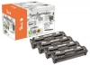 Paquete combinado  de Peach compatible con  HP No. 305A, CE410A, CE411A, CE412A, CE413A