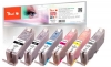 Peach Combi Pack with grey, XL-Yield compatible with  Canon PGI-550XL, CLI-551XL