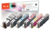 Peach Combi Pack con grigio, capacità XL compatibile con  Canon PGI-570XL, CLI-571XL