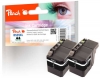 Cartuccia d'inchiostro Peach XL nero doppio pacchetto, compatibile con  Brother LC-529XL BK