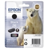 210842 - Cartouche d'encre noire originale No. 26 bk, C13T26014010 Epson