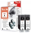 310019 - 3 cartouches d'encre noire Peach compatibles avec BCI-11BK, 7574A001 Canon, Apple