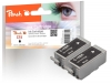 311441 - 2 cartouches d'encre noire Peach compatibles avec BCI-15BK*2, 8190A002 Canon