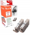 318800 - Cartuccia d'inchiostro Peach doppio pacchetto grigio, compatibile con CLI-521GY*2, 2937B001 Canon
