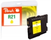 320559 - Peach cartouche d'encre jaune compatible avec GC21Y, 405535 Ricoh