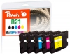320561 - Peach Combi Pack Plus compatible avec GC21, 405532, 405533, 405534, 405535 Ricoh