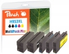 321276 - Peach Multipack Plus avec puce compatible avec No. 953XL, L0S70AE*2, F6U16AE, F6U17AE, F6U18AE HP