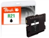 320555 - Peach Tintenpatrone schwarz kompatibel zu GC21K, 405532 Ricoh